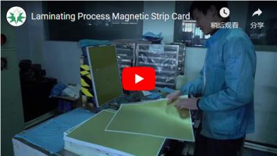 Laminating Process Magnetic Strip Card
