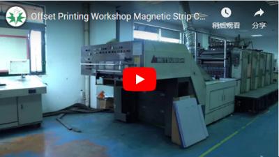 Offset Printing Workshop Magnetic Strip Card