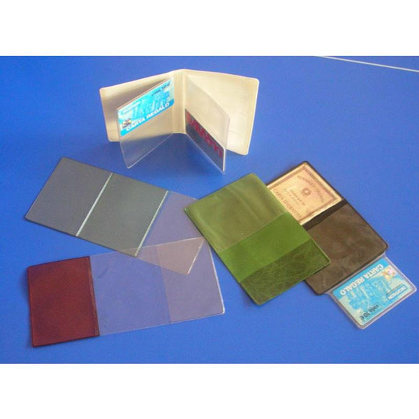 transparent plastic card holder