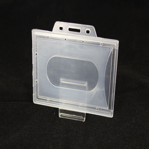 Rigid plastic card holders