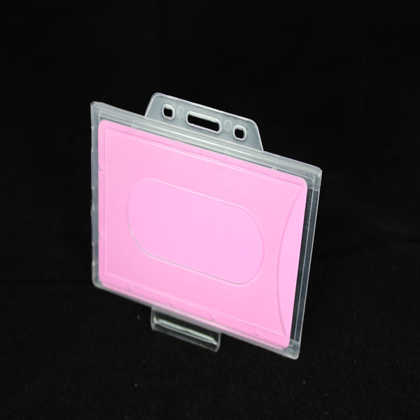 Rigid plastic card holders