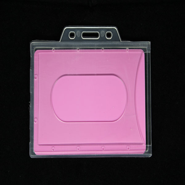 Rigid plastic card holders