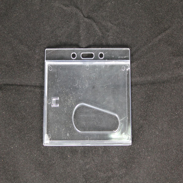 Rigid plastic card holders